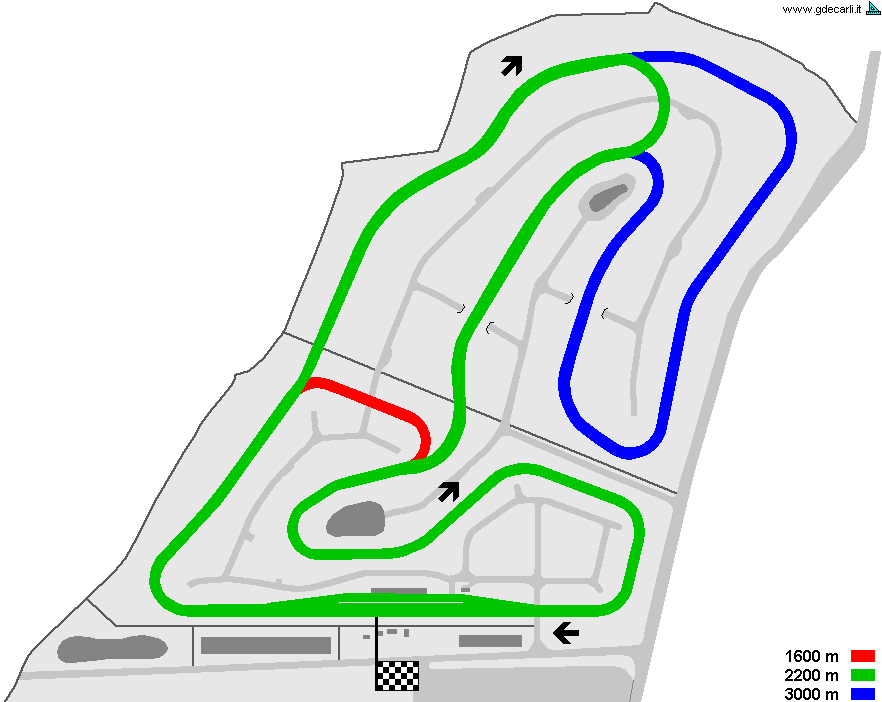 Circuito del Levante: progetto 1981, circuito corto